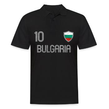Bulgarie équipe de football - Polo Homme - noir - Devant - Kai (181cm)