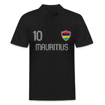 Mauritius Football Team - Men's Polo Shirt - black - Front - Kai (181cm)