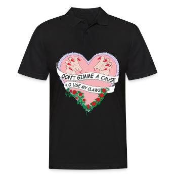 Strong women and girls are never unarmed - Men's Polo Shirt - black - Front - Kai (181cm)