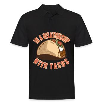En couple avec les tacos - Taco Mexico - Polo Homme - noir - Devant - Kai (181cm)
