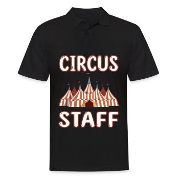 Cirus Staff - Children's Birthday Relatives Circus - Men's Polo Shirt - black - Front - Kai (181cm)