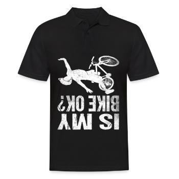 Is my bike ok? Mountain Bike Bike Cycling - Men's Polo Shirt - black - Front - Kai (181cm)