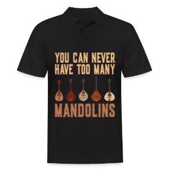 Vous ne pouvez jamais avoir trop de mandolines - Mandoline - Polo Homme - noir - Devant - Kai (181cm)