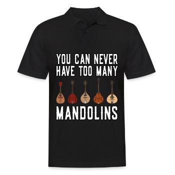 Mandolines Vous ne pouvez jamais avoir trop de mandolines - Polo Homme - noir - Devant - Kai (181cm)