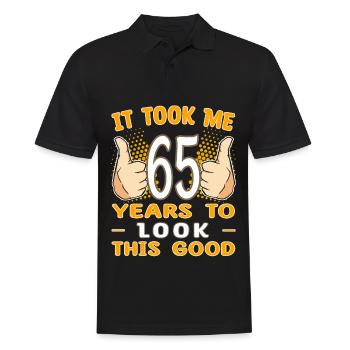 It took me 65 years to look this good - 65 Jahre - Men's Polo Shirt - black - Front - Kai (181cm)