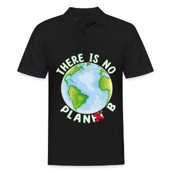 Il n’y a pas de Plan B Terre - Changement climatique - Polo Homme - noir - Devant - Kai (181cm)