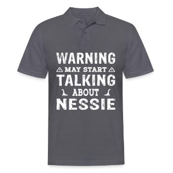 Warning may start talking about Nessie - Männer Poloshirt - Anthrazit - Vorne - Nico (186cm)
