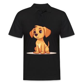 Conception de chien mignon pour les propriétaires de chiens - Polo Homme - noir - Devant - Kai (181cm)