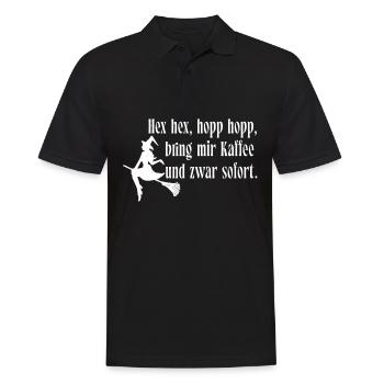 Dicton de sorcières - Coffee Witch Witchcraft - Polo Homme - noir - Devant - Kai (181cm)