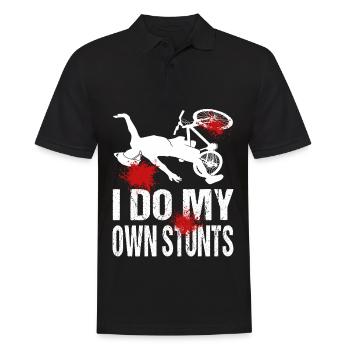 Je fais mes propres cascades VTT VTT - Polo Homme - noir - Devant - Kai (181cm)