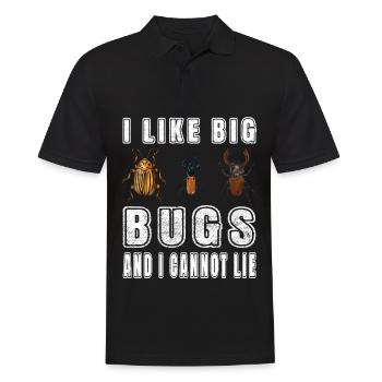 Entomologiste - comme les gros insectes et je ne peux pas mentir - Polo Homme - noir - Devant - Kai (181cm)