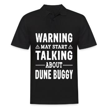 Warning may start talking about Dune Buggy - Men's Polo Shirt - black - Front - Kai (181cm)