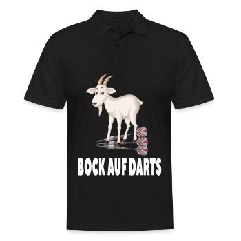 Bock auf Darts - Dart Spieler Darten Darts - Männer Poloshirt - Schwarz - Vorne - Kai (181cm)