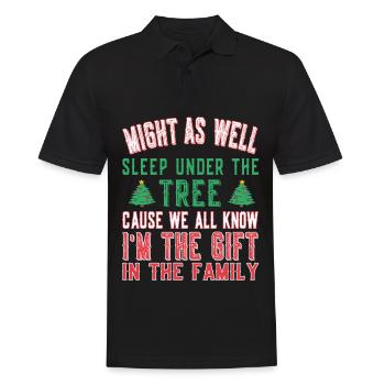 Dans le cadeau en famille - Noël de l’Avent - Polo Homme - noir - Devant - Kai (181cm)