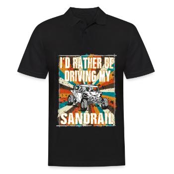Id rather be driving my sandrail - Dune Buggy - Men's Polo Shirt - black - Front - Kai (181cm)