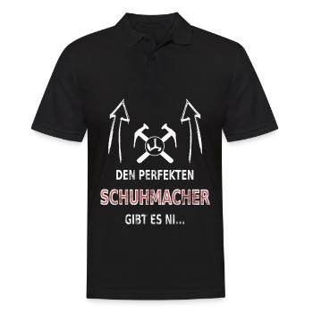 Schuhmacher Schuster Meister Lehrling - Männer Poloshirt - Schwarz - Vorne - Kai (181cm)