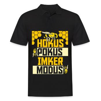 Imker Bienenzüchter Spruch Bienenliebhaber Imkerei - Männer Poloshirt - Schwarz - Vorne - Kai (181cm)