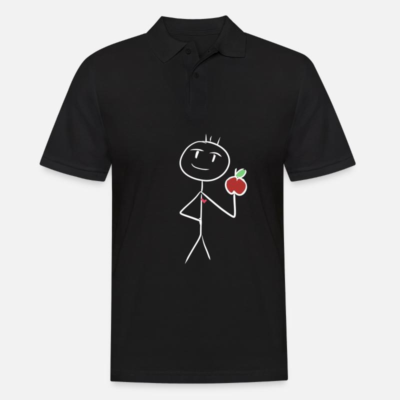Krank Gesund - Männer Poloshirt - Schwarz
