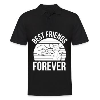 Best friends forever - Rat Rats Pet - Men's Polo Shirt - black - Front - Kai (181cm)