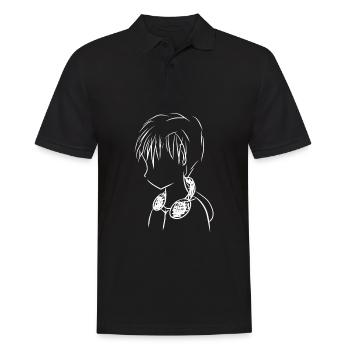 musik manga - Männer Poloshirt - Schwarz - Vorne - Kai (181cm)