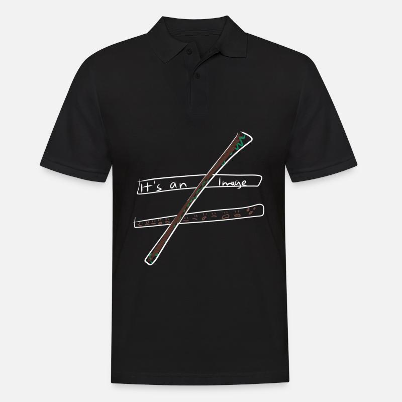 Gleichung Rechnung - Männer Poloshirt - Schwarz
