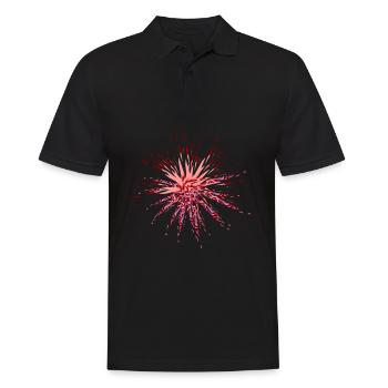 muster symbol - Männer Poloshirt - Schwarz - Vorne - Kai (181cm)