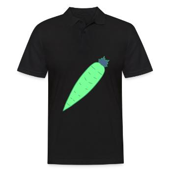 légumes à base de carottes - Polo Homme - noir - Devant - Kai (181cm)
