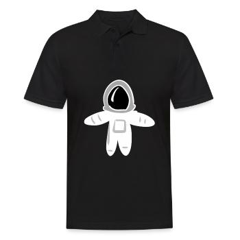 symbole astronaute univers physique dessin animé - Polo Homme - noir - Devant - Kai (181cm)