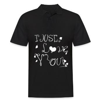 symbole J’aime façonner vos cœurs - Polo Homme - noir - Devant - Kai (181cm)