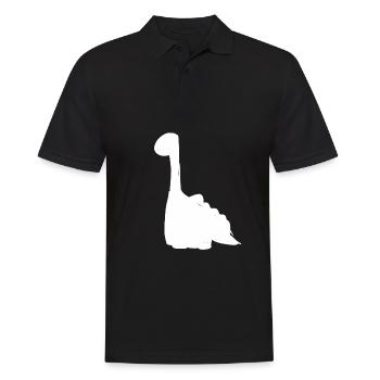 dinosaurier symbol tier - Männer Poloshirt - Schwarz - Vorne - Kai (181cm)