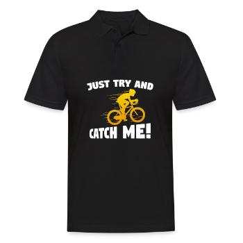 CADEAU D'orthographe drôle de vélo cycliste - Polo Homme - noir - Devant - Kai (181cm)
