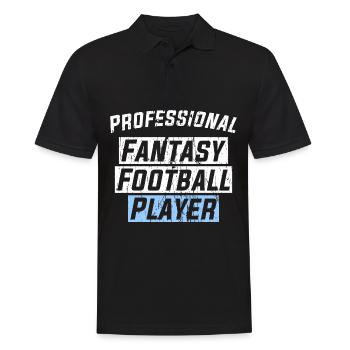 Professional Fantasy Football Player - Männer Poloshirt - Schwarz - Vorne - Kai (181cm)