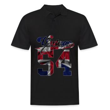 72E ANNIVERSAIRE UK MILLÉSIME 1954 - Polo Homme - noir - Devant - Kai (181cm)