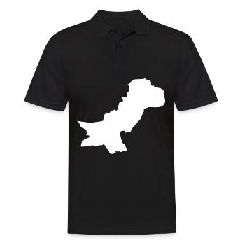 Drapeau de la carte pakistanaise - Polo Homme - noir - Devant - Kai (181cm)