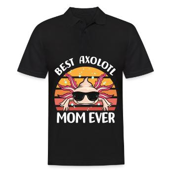 Axolotl Animal de compagnie | Idée cadeau d’embardée de queue d’animaux - Polo Homme - noir - Devant - Kai (181cm)