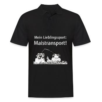 Mein Lieblingssport Maistransport Maishäcksler - Männer Poloshirt - Schwarz - Vorne - Kai (181cm)