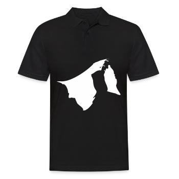 Brunei Landkarte Flagge - Männer Poloshirt - Schwarz - Vorne - Kai (181cm)