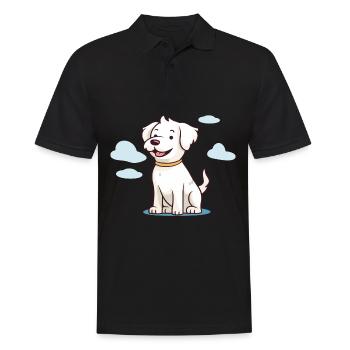 Conception de chien mignon pour les propriétaires de chiens - Polo Homme - noir - Devant - Kai (181cm)