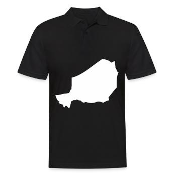 Niger Landkarte Flagge - Männer Poloshirt - Schwarz - Vorne - Kai (181cm)