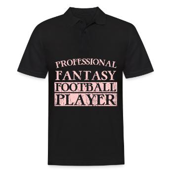 Joueur professionnel de football Fantasy - Polo Homme - noir - Devant - Kai (181cm)