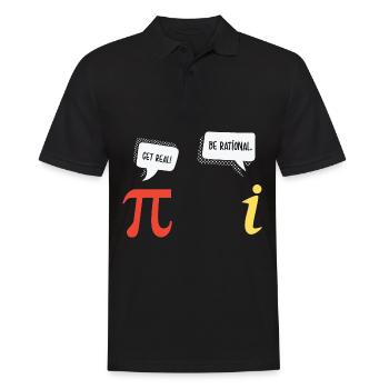Lustig Mathematik Spruch Mathelehrer Mathesprüche - Männer Poloshirt - Schwarz - Vorne - Kai (181cm)