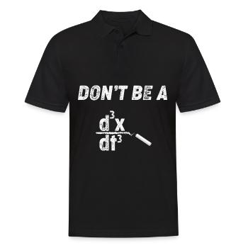 Lustig Mathematik Spruch Mathelehrer Mathesprüche - Männer Poloshirt - Schwarz - Vorne - Kai (181cm)