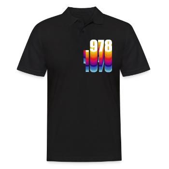 1978 année de naissance - Polo Homme - noir - Devant - Kai (181cm)