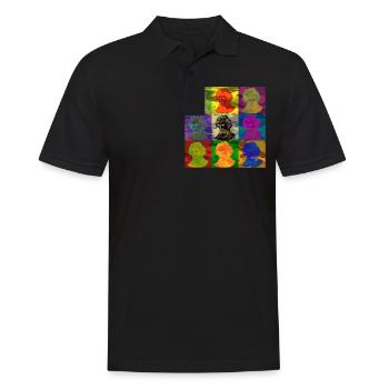 Pop art Ludwig van Beethoven - Polo Homme - noir - Devant - Kai (181cm)