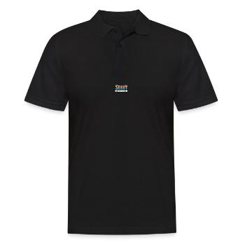 Schwule LGBT Pride Gay Rainbow Flag - Männer Poloshirt - Schwarz - Vorne - Kai (181cm)