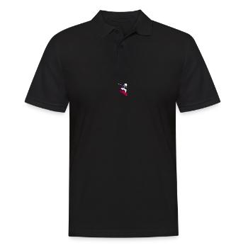 Skater Skelett Skateboard Longboard Halfpipe - Männer Poloshirt - Schwarz - Vorne - Kai (181cm)