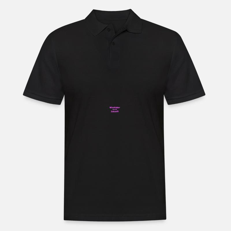 Windräder Windrad Windkraft Klimawandel - Männer Poloshirt - Schwarz