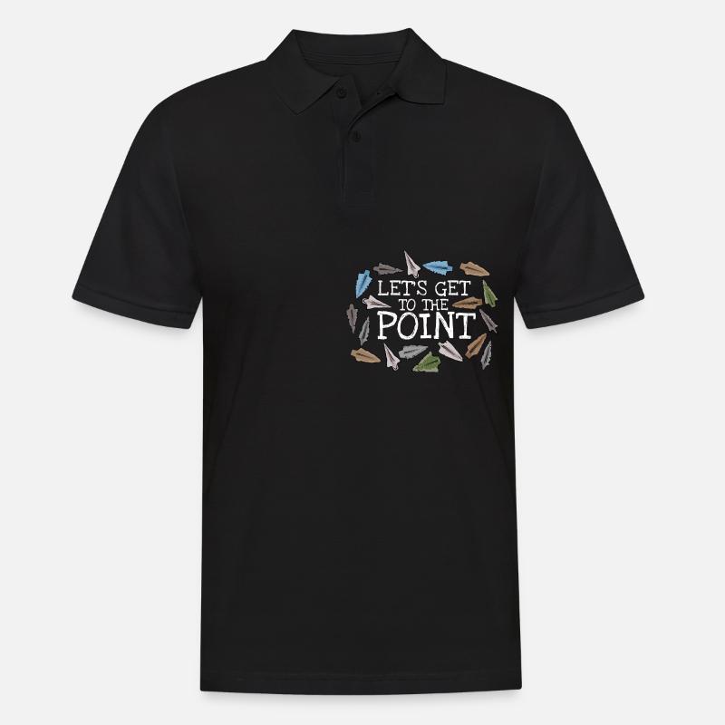 Pfeilspitze Bogenschießen Jäger Jagd Geschenk - Männer Poloshirt - Schwarz