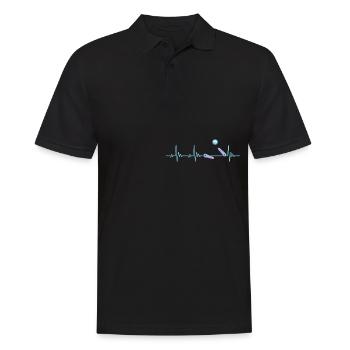 Pinball Retro Arcade Spiel Geschenkidee - Männer Poloshirt - Schwarz - Vorne - Kai (181cm)