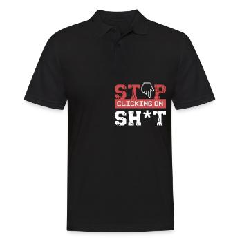 Cybersecurity Hacker Programming Gift Idea - Men's Polo Shirt - black - Front - Kai (181cm)